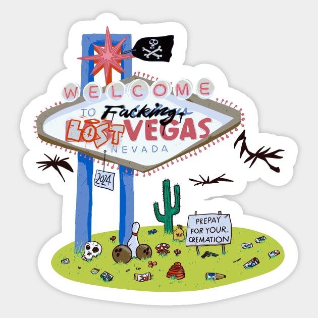 Vegas 24 Sticker by revjosh